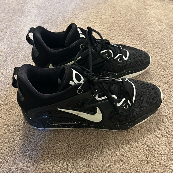 Nike KD 15 TB Kevin Durant Basketball Shoes Size 13 Black White - Picture 3 of 13